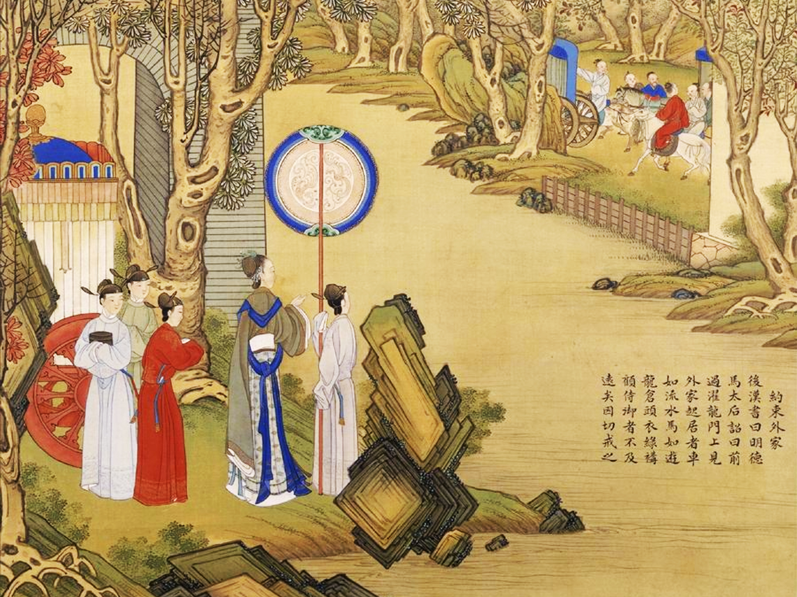 车水马龙故事国画图片