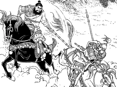 尉迟恭单鞭救主